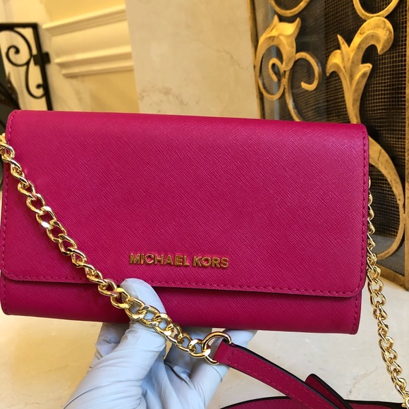 Authentic Michael Kors wallet on a chain crossbody - Picture 8 of 8